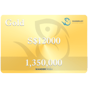 WanderMiles Gold - SGD $12000