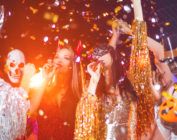 Halloween party on a luxury yacht rental