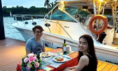 Celebrating Dating Anniversary On Rented Yacht