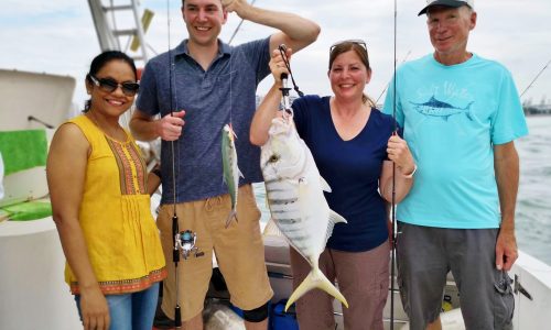 Fish Caught During Fishing Trip - Golden Trevally Scaled