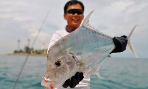 Guy Caught Diamond Trevally