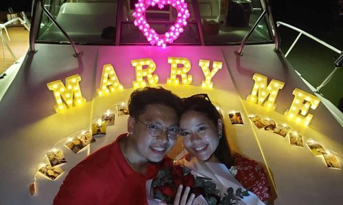 Proposal on Sea - Marry Me Background