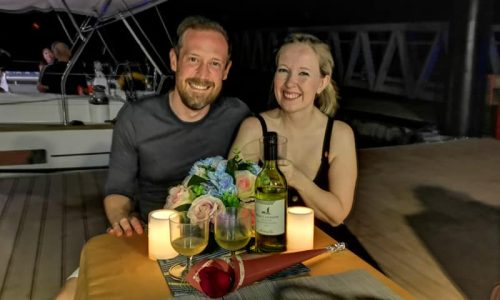 Sunset Dinner Cruise - Happy to have each other